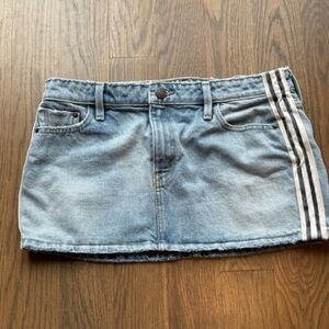 Urban Outfitters BDG Striped Side Denim Jean micro Mini Skirt Women Medium M y2k